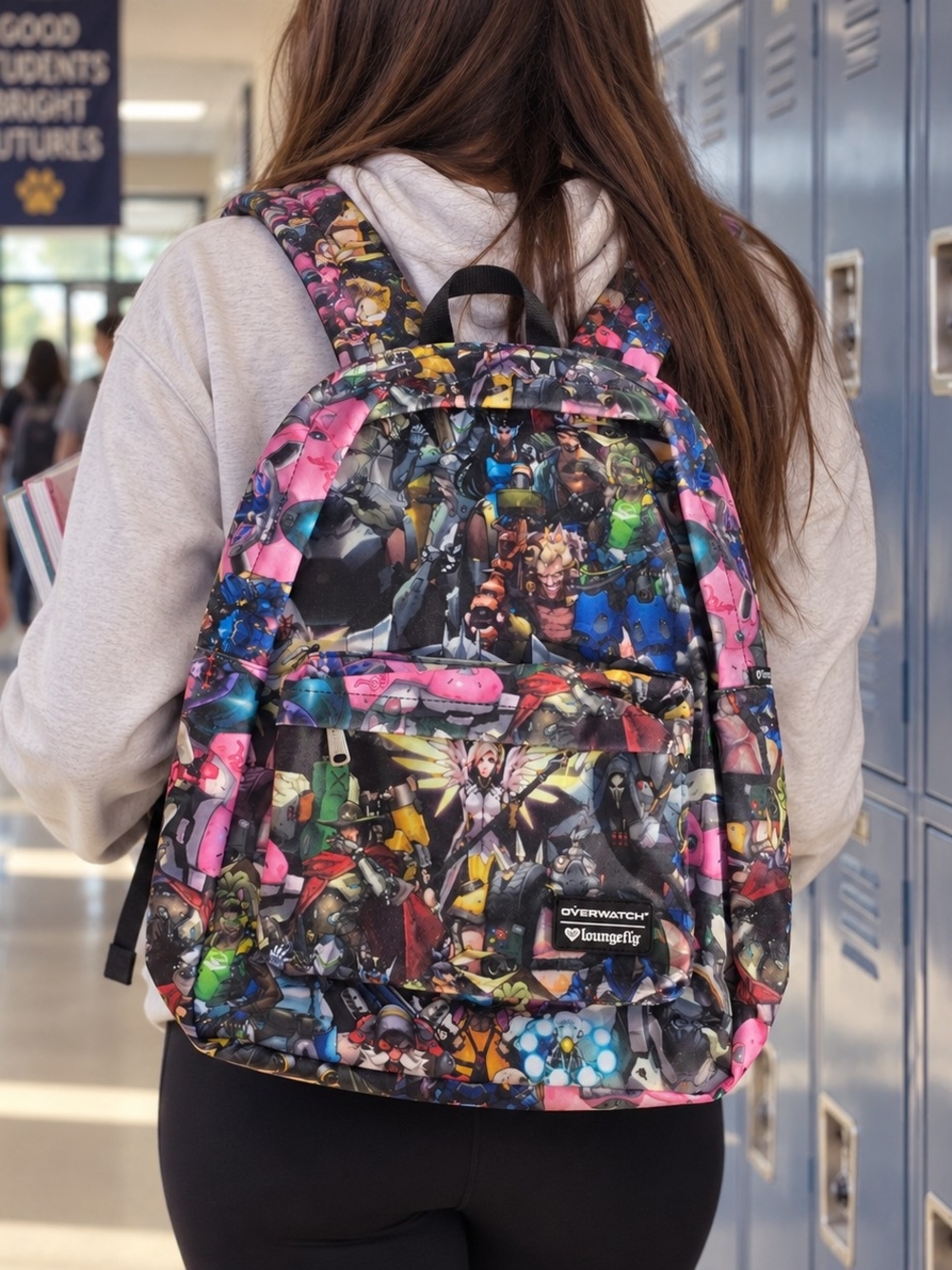 Overwatch x Loungefly Multicolor Character Print Backpack